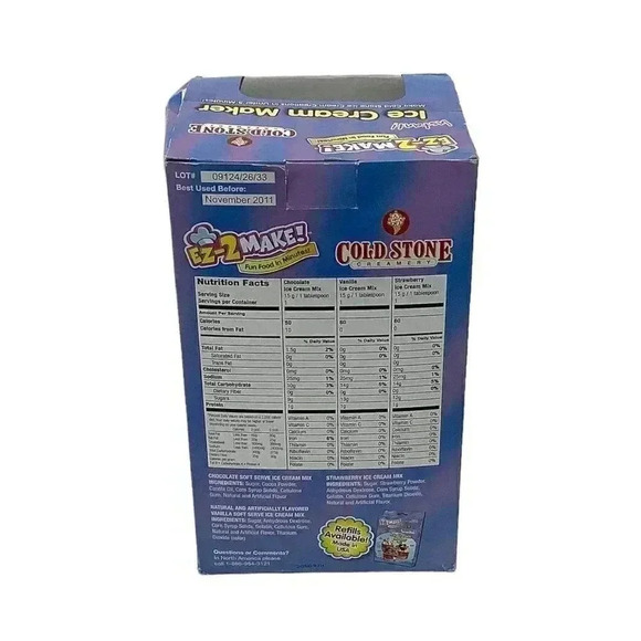 Cold Stone Creamery EZ 2 Make Kids Instant Ice Cream Maker Under 5 Minutes - Picture 3 of 4